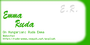 emma ruda business card